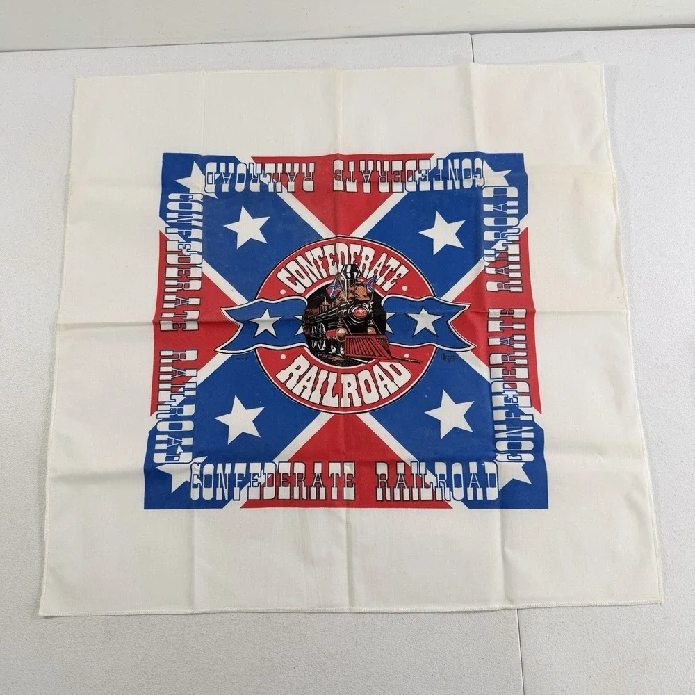 Vintage Confederate Railroad 1992 Country Music Bandana Scarf 22